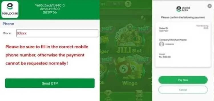 Confirm payment with mobile number and OTP to update wallet balance instantly